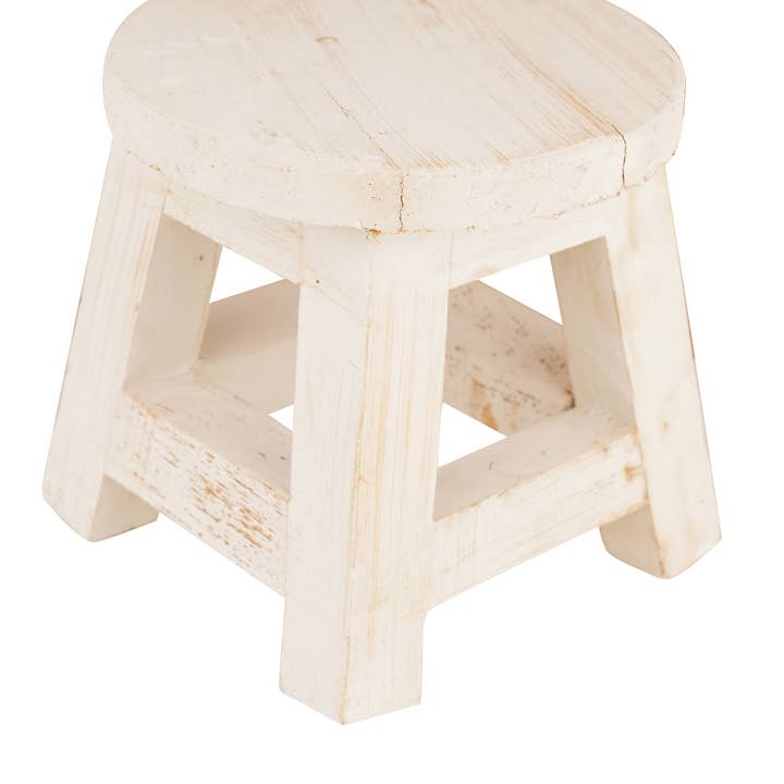 My Amigos Imports - Wholesale Stool - Farmhouse Reclaimed Wood Mini Stools-Stool-Home Decor-8x8 in
