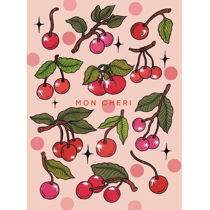 Piece of the Peach – wholesale Love card – Mon Cheri Love Card with Kraft Envelope2