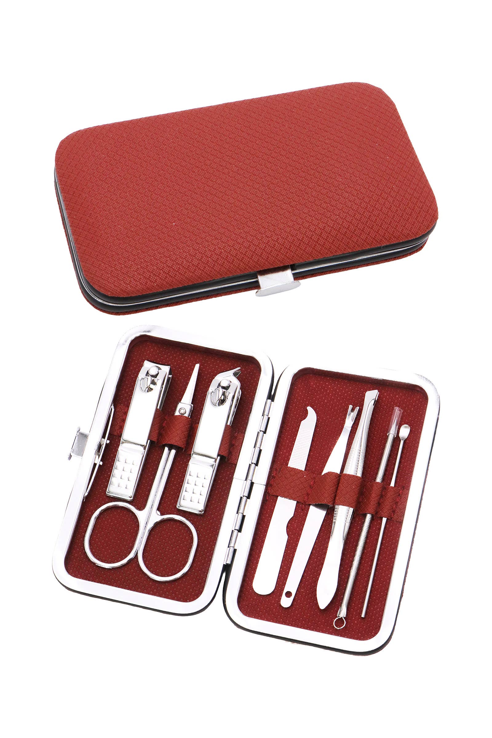 Cap Zone - Wholesale Nailcare Set - 8 Pcs Solid Stainless Steel Nailcare Kit Set6