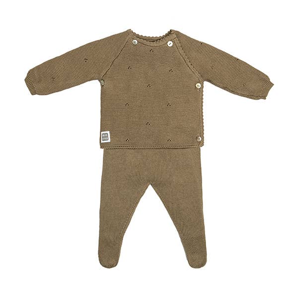 Earth Brown Kyr Babyset Earth Brown aus 100 % Baumwolle für den Großhandel auf Faire2