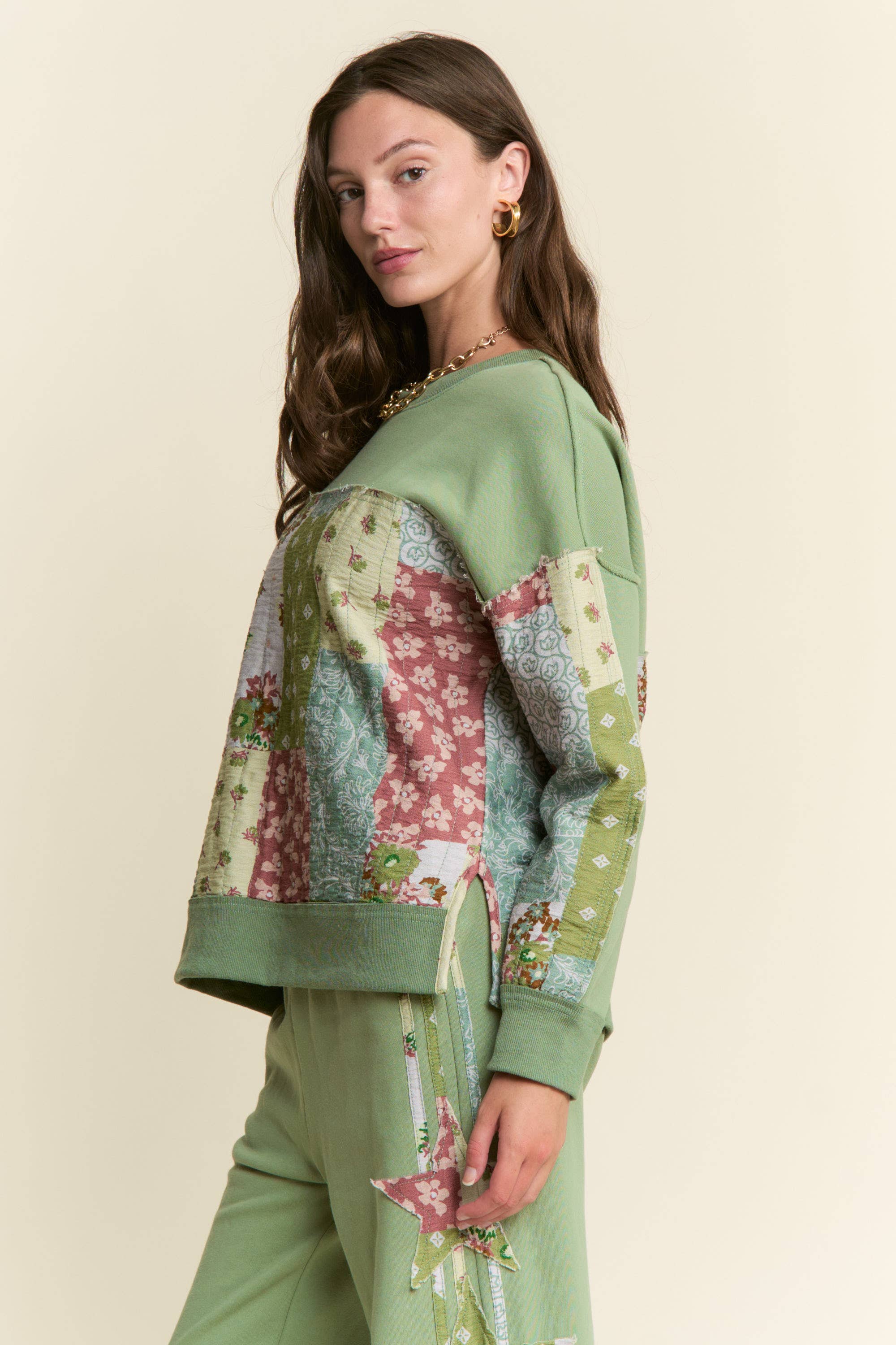 J.NNA – wholesale Pullovertröja - Dam – PATCHWORKFÄRGAD BLOCKTRÖJA10