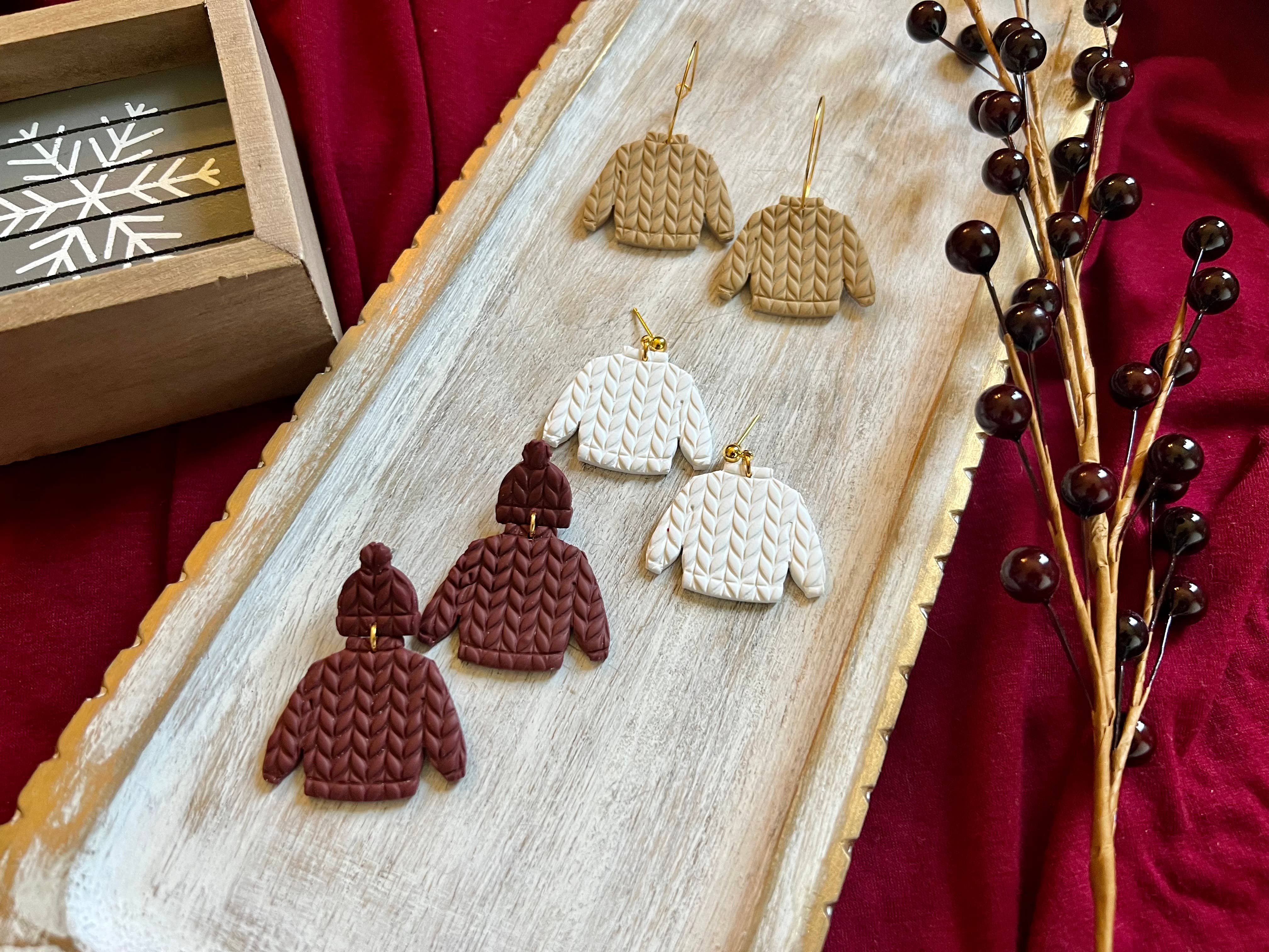 SeizeTheClayJewelry - Venta al por mayor Pendientes colgantes - Pendientes Sweater Clay0