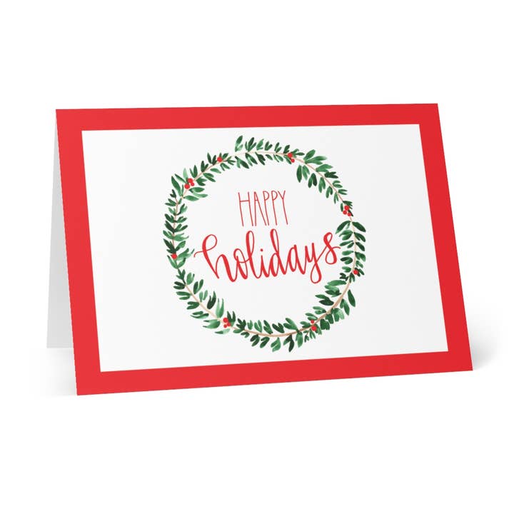 Carte de vœux - Couronne de Noël pour la vente par tinted pearl DESIGNS