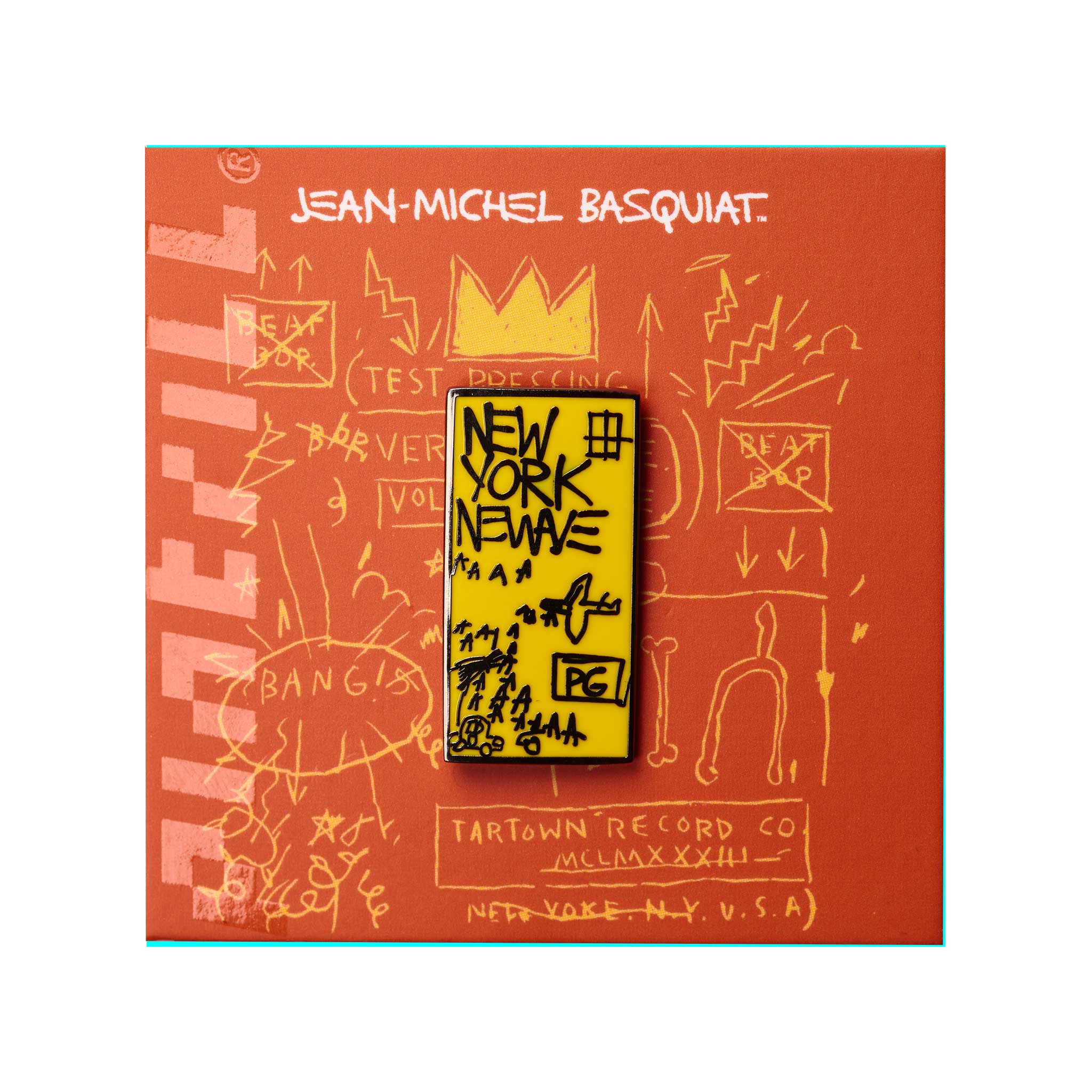 PINTRILL - Wholesale Lapel Pin/Button - JEAN-MICHEL BASQUIAT - New York New Wave Pin1