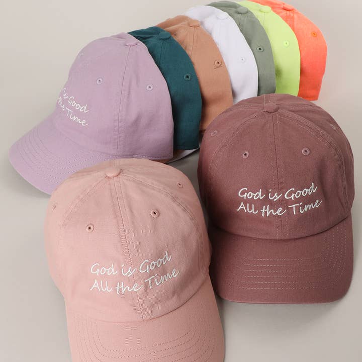 Fashion City - Wholesale Baseball Cap - Women's - God is Good All The Time Embroidery Baseball Cap10