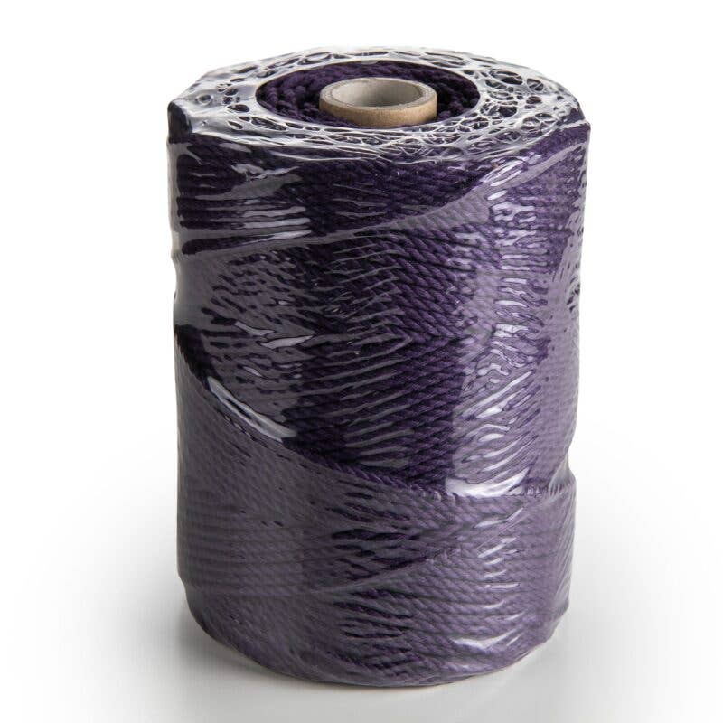 MB Cordas - Wholesale Cord - 3MM 3 Strand Twisted 200m Macrame Cotton Cord DARK PURPLE 3 PLY Macrame Rope5