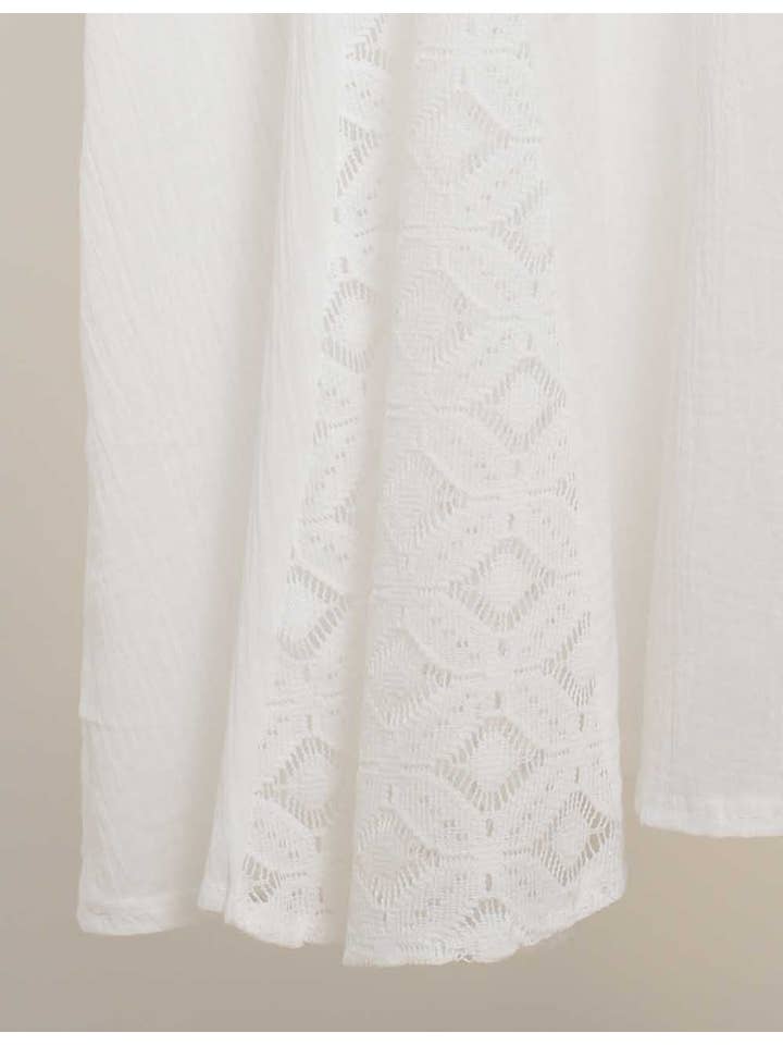 Ladies White Back Smocking Cami Top & Skirt Set SKST5KC1901 for wholesale on Faire5