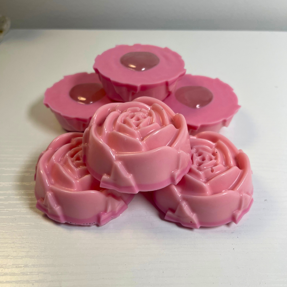 Mystic Showers - Wholesale Bar Soap - Handmade Rose Soaps with Rose Quartz Crystal Inside3