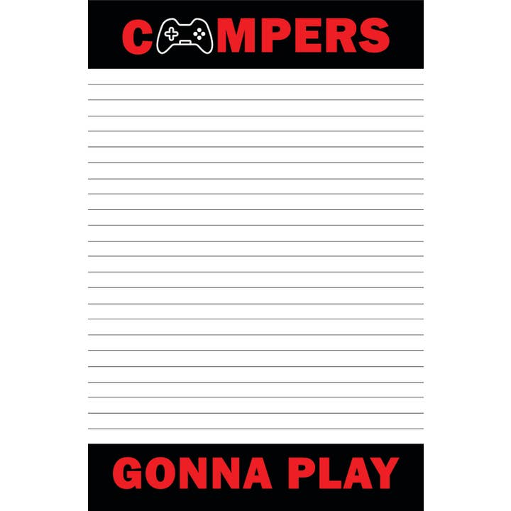 CAMPERS GONNA PLAY Blank Stationery with Envelopes & Pen for wholesale by Sunny Marshmallow