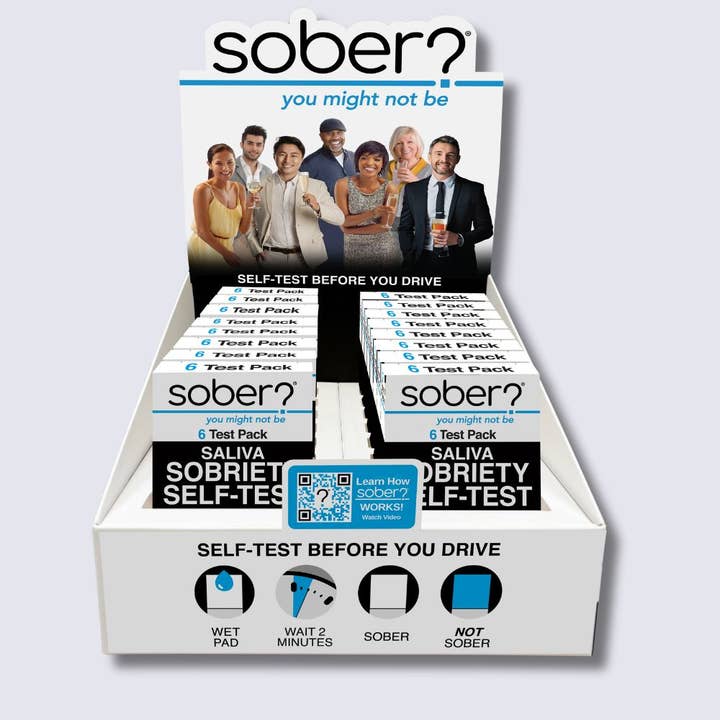 Sober Self-Test - Wholesale Retailer Display - Beauty & Wellness - Sober Self Test - Alcohol Testing Strips | Sober SD 6