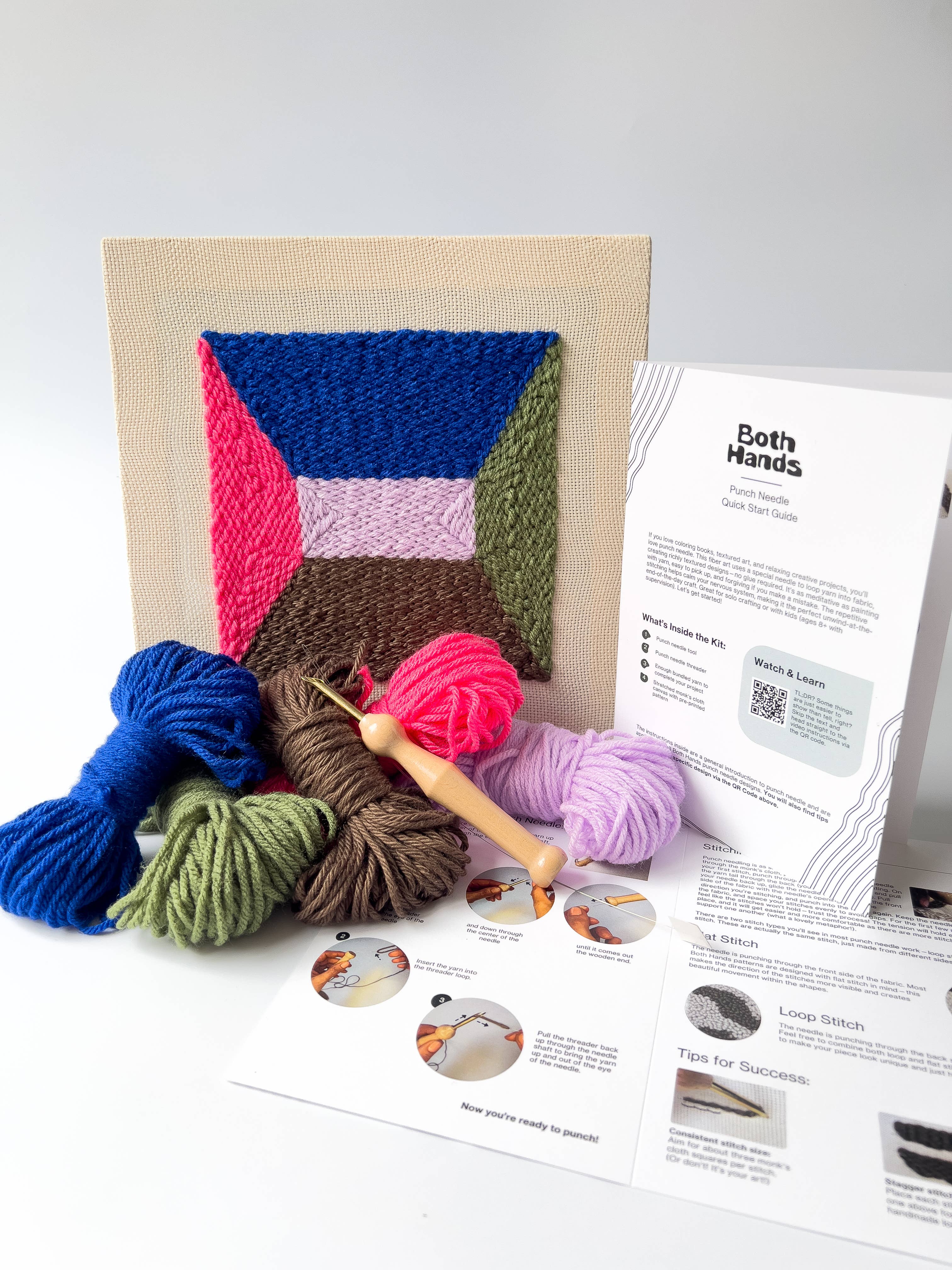 Both Hands Crafts - Wholesale DIY Craft Kit - "Portal" - Beginner Punch Needle Kit - Wall Art 0