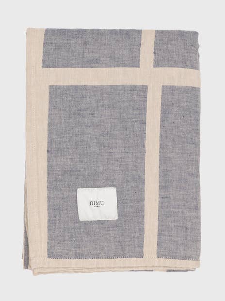 Luksuriøst strandhåndklæde i hør/bomuld fra Nimu - Ischia, stor størrelse for engroshandel hos Nimu