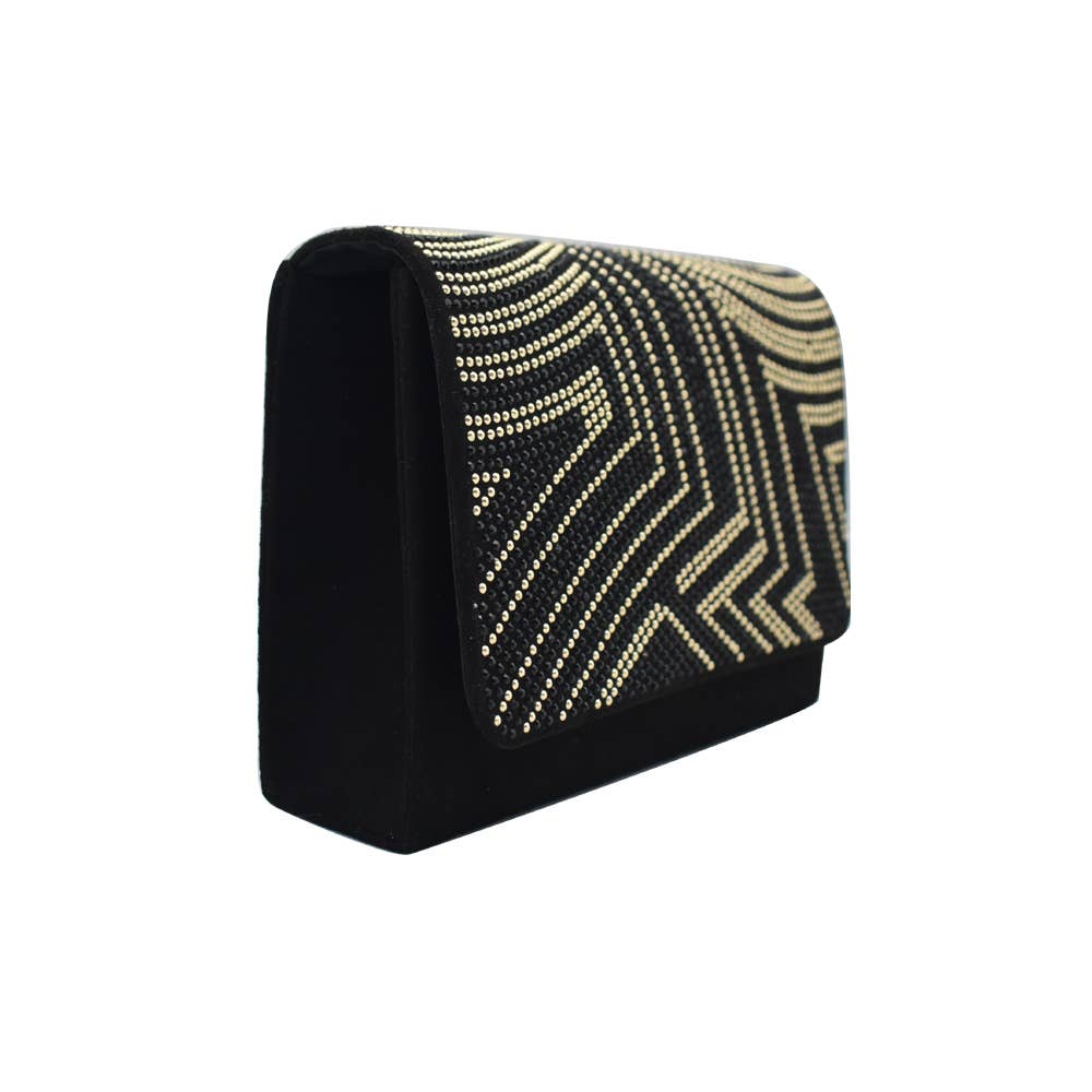 Belle Trading Ltd - Wholesale Clutch Bag - Women's - Alice Art Deco Inspired Jewelled Clutch Bag with Chain Strap1