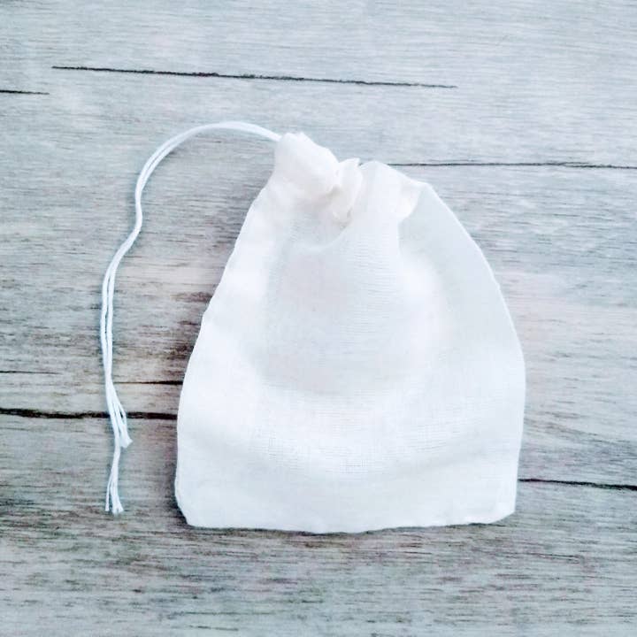 ModestMix Teas - Wholesale Tea Bags - Reusable Cotton Tea Bags - 2 pack