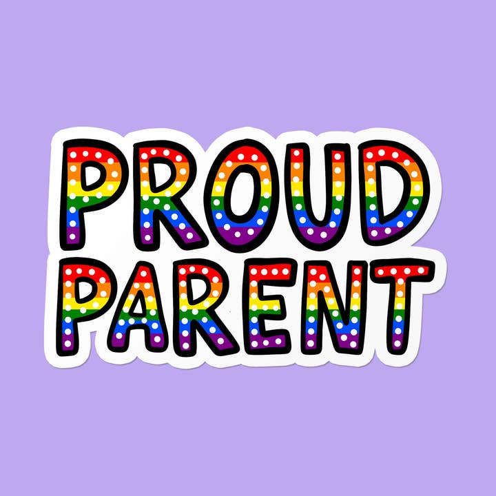 Orgulhoso Pai Queer | Autocolante de Apoio ao Ativismo Aliado LGBTQ+ por atacado de That Queer Card Co