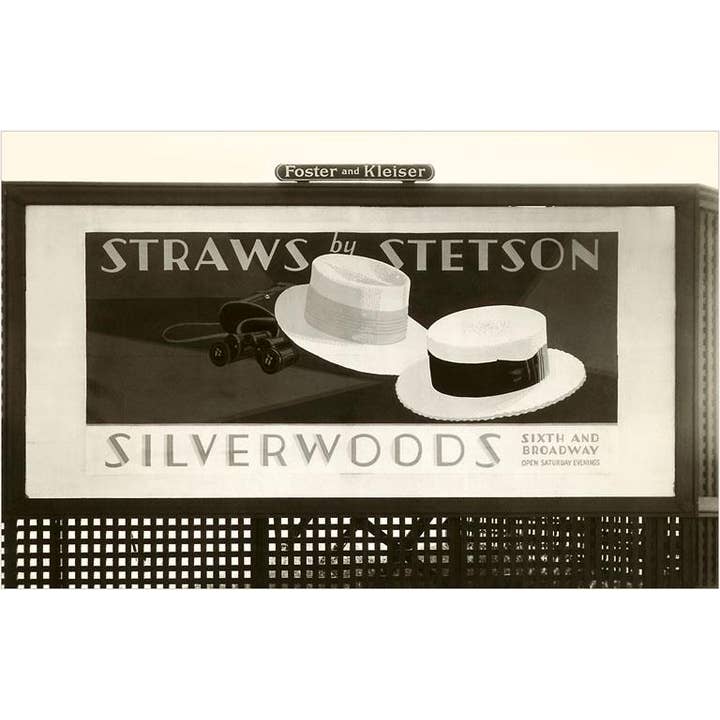 Found Image Press - Wholesale Sticker - Sticker AC-54 Stetson Hat Billboard