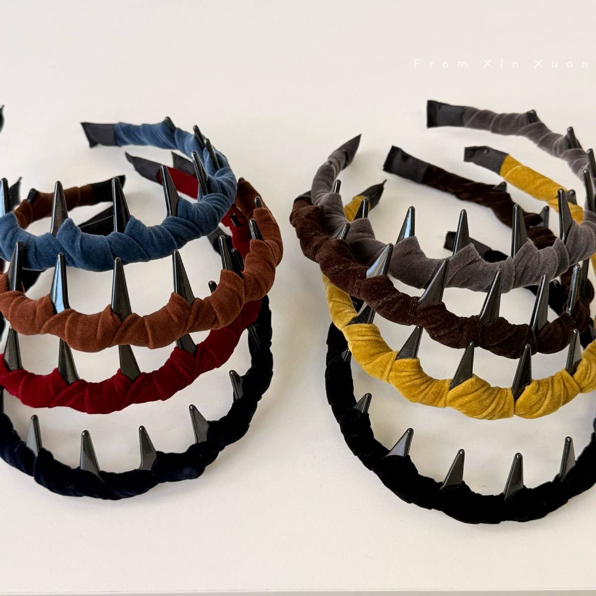 DOUBLJU - Wholesale Fashion Headband - Women's - HIGH-END VERSATILE VELVET COLORFUL HEADBAND_CWAHA076509