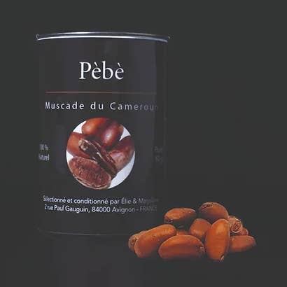 Pèbè - Nuez moscada de Camerún Envases reciclables 60 gr para venta al por mayor de ELIE & MARJOLAINE