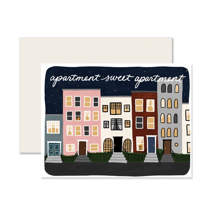 Apartment Sweet Apartment | Housewarming Card for wholesale by Slightly Stationery