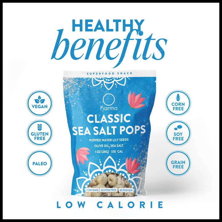 Karma Wellness Kitchen - Wholesale Puffed Snack - Classic Sea Salt Karma Pops3