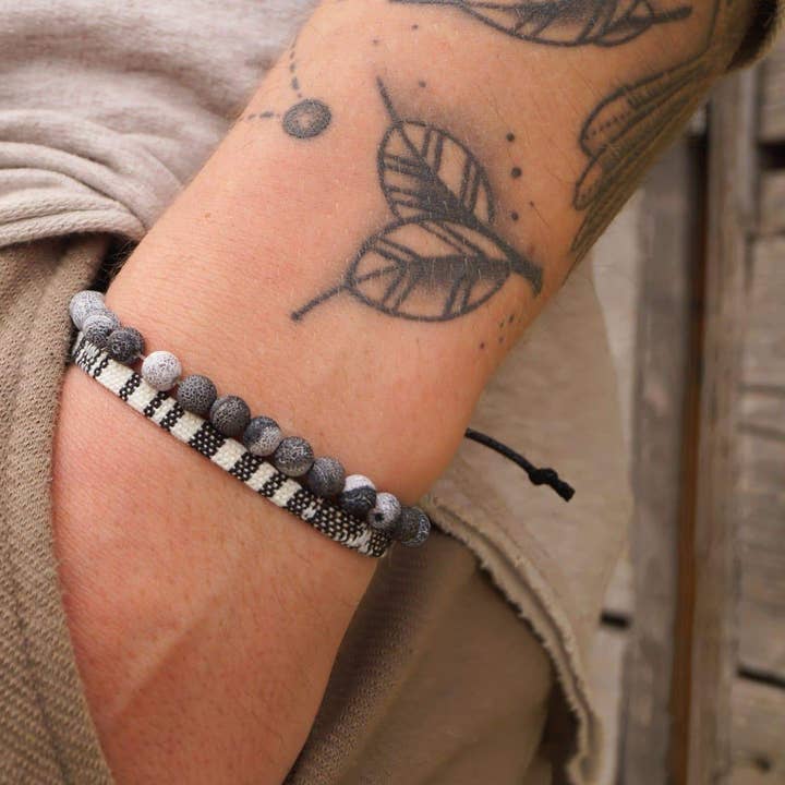 Chakra Bracelet Set - White Beads for wholesale by Made By Nami