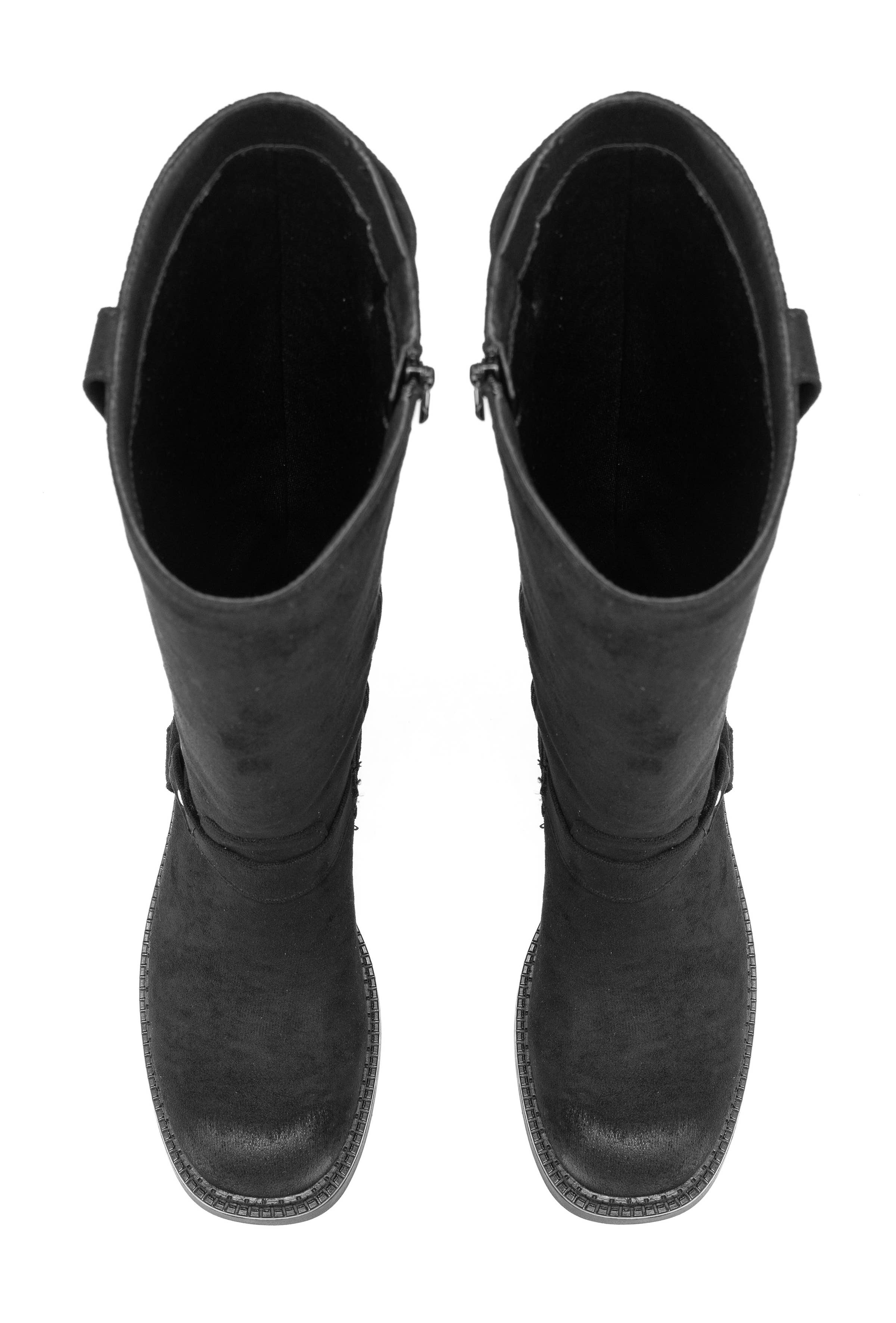 C'M PARIS - Wholesale Boots - Women's - Studded Harness Biker Boot 683562