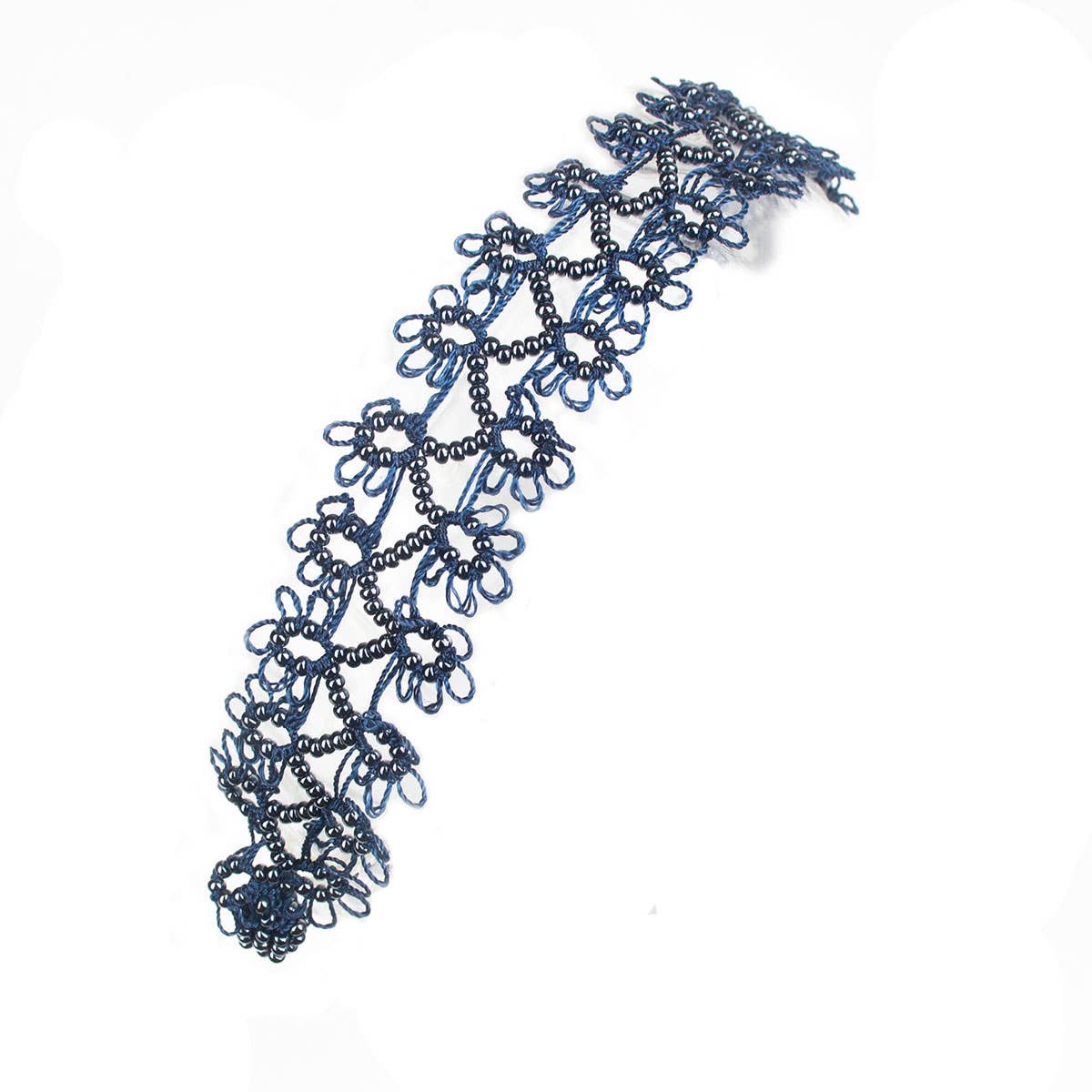 Silk Wool and Bijoux - Wholesale Charm/Dangle Bracelet - "Lace" silk hand-crocheted Bracelet1