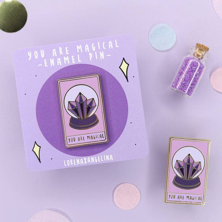 “You Are Magical” Tarot Card Enamel Pin/ Witchy Wicca for wholesale by LorenaxAngelina
