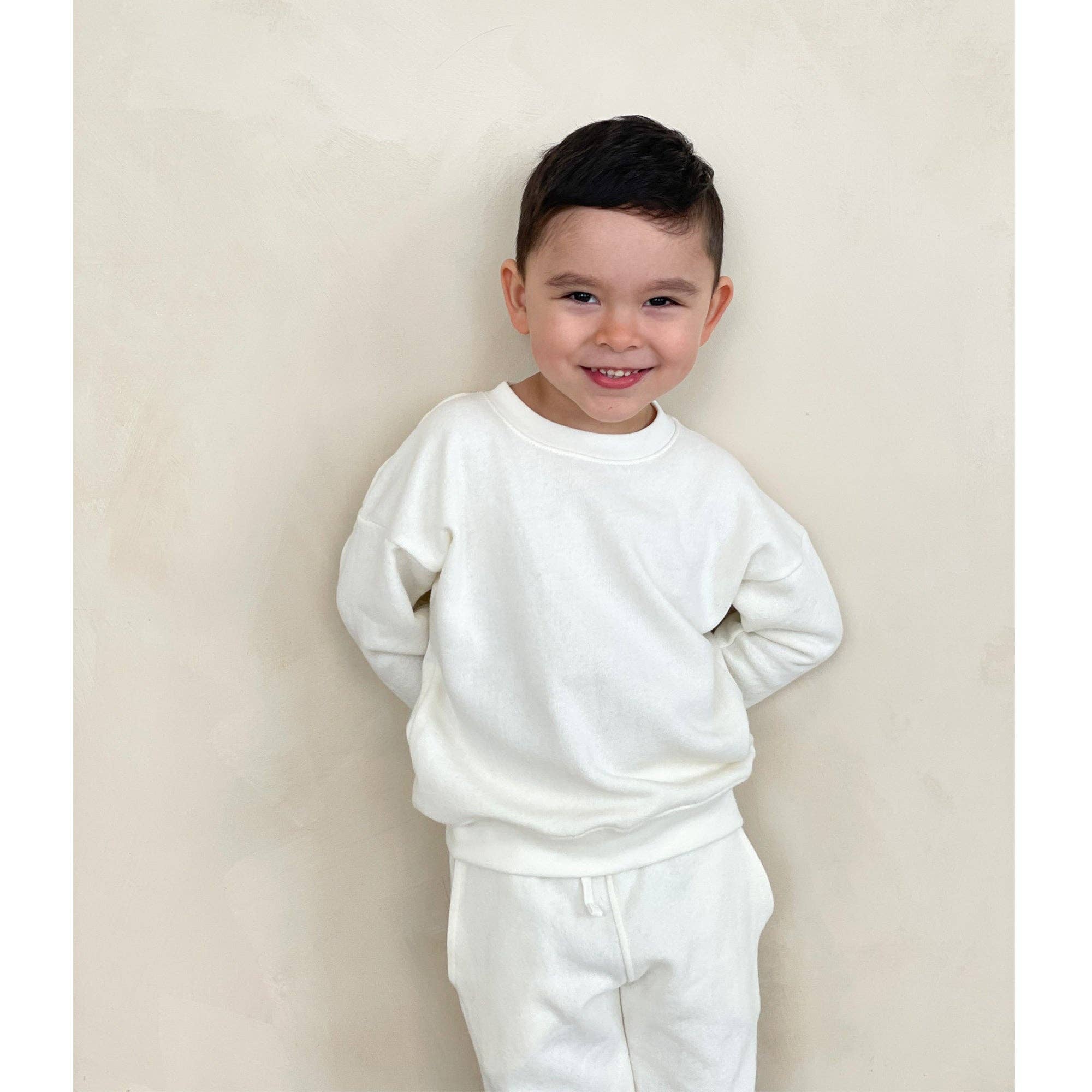 Blanco Antiguo Conjunto unisex de sudadera y pantalón de chándal - Blanco antiguo de venta al por mayor en Faire5