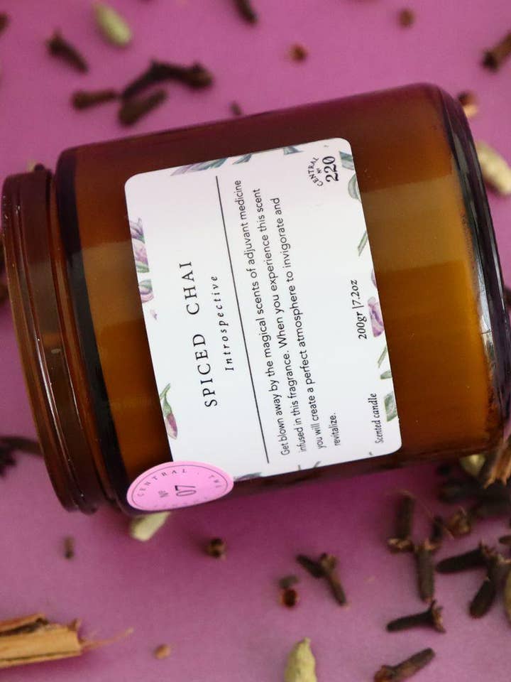 07 | Active | Bougie chai épicée | Bougie parfumée pour la vente par Central 220