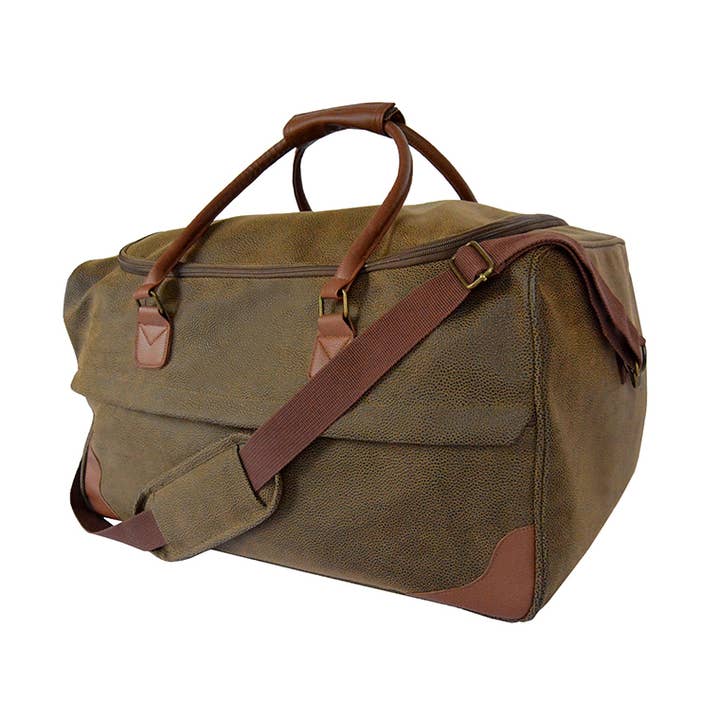 Escape Bag - Brown Faux Suede for wholesale by Bellemonde