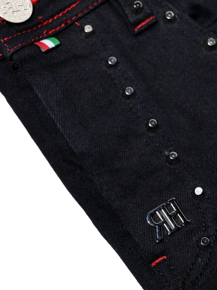 REDHOUSE - Wholesale Jeans - Women's - RH SPIKES | DARK BLACK1