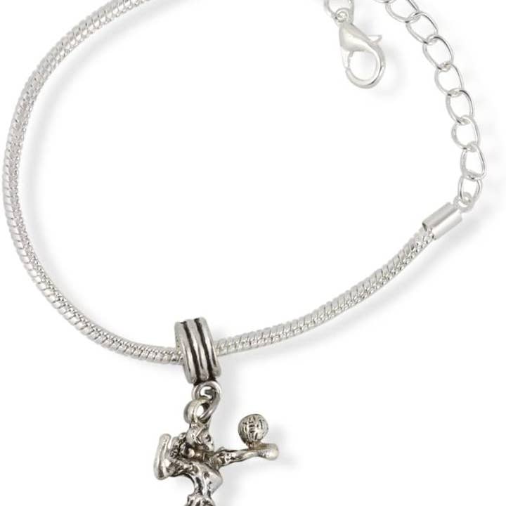 Dave The Bunny - Venta al por mayor Pulseras de abalorios/colgantes - Pulsera de voleibol | Pulsera de cadena de serpiente para jugadora de voleibol femenina