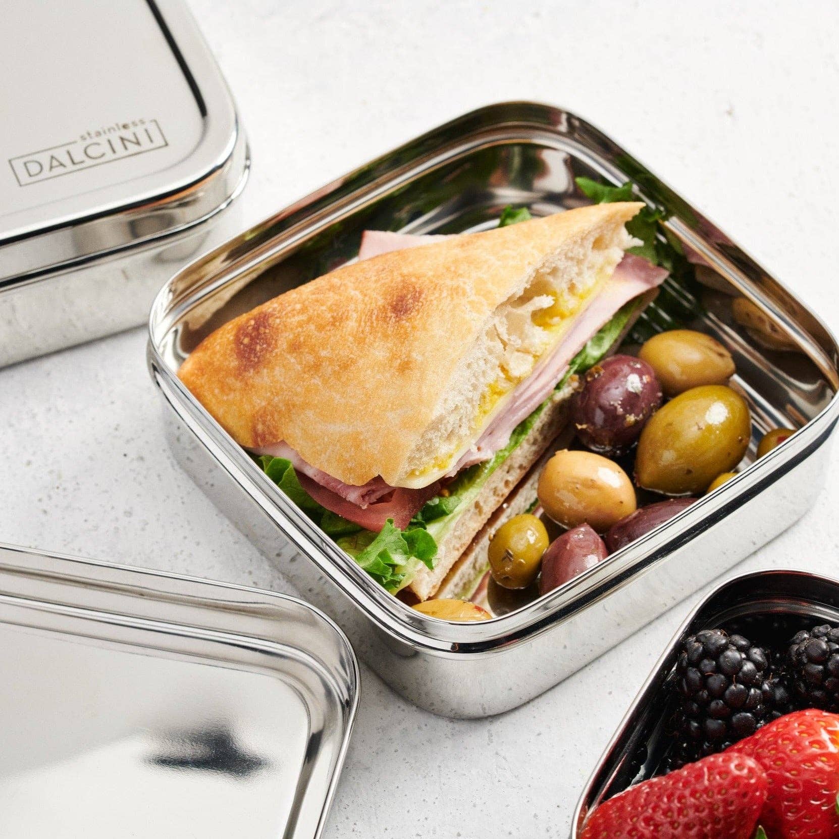 Dalcini Stainless - Wholesale Food Storage Container - Sandwich Square | #1 Best-Selling Container4