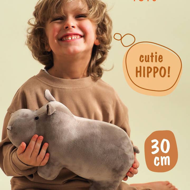 Orange Toys - Wholesale Knuffels - Kinderen en baby - Knuffel nijlpaard - 30 cm5