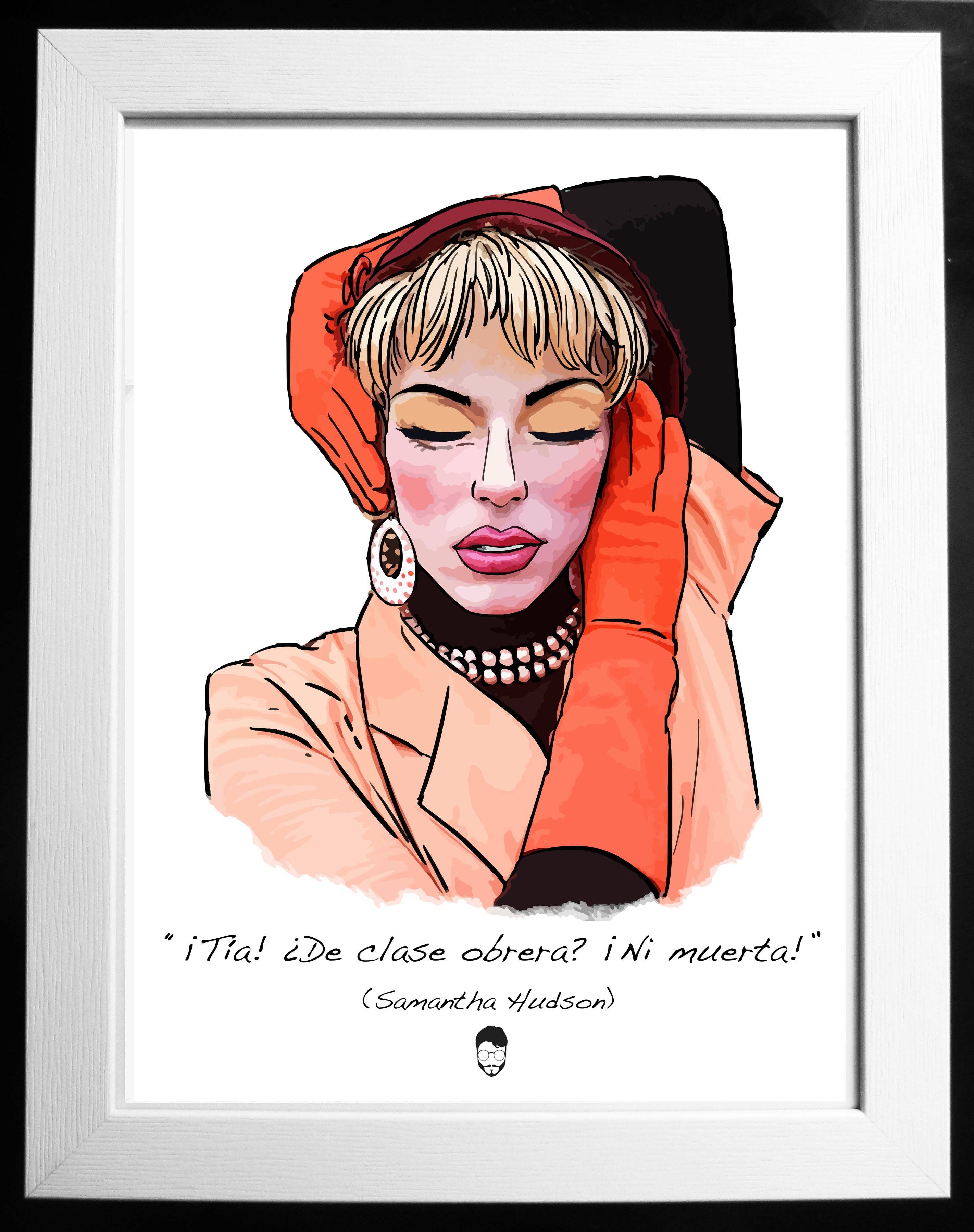 El loco del Pelo Rizo - Wholesale Art Print - Samantha Hudson0