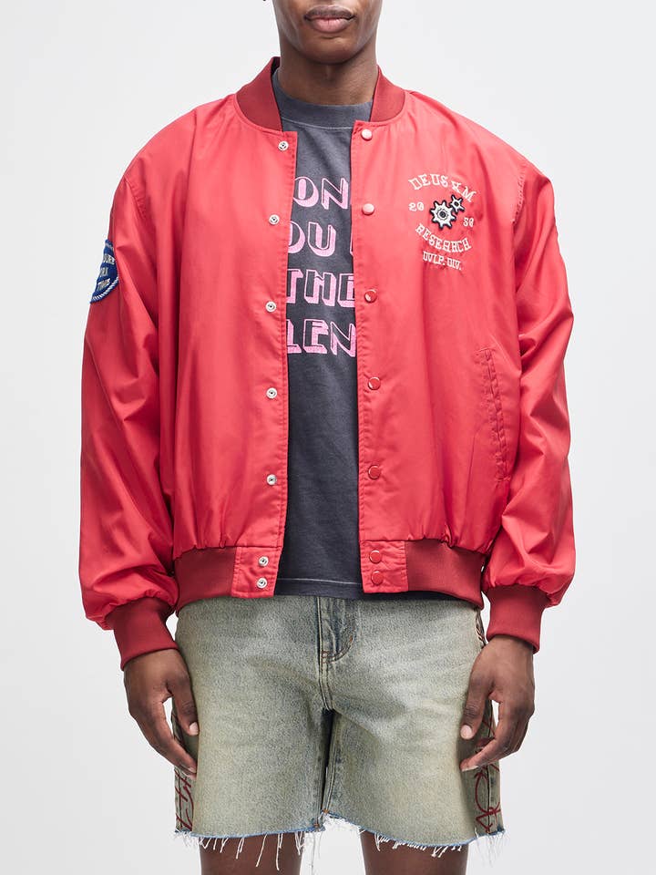 Horsepower Jacket - Racing Red for wholesale by Deus Ex Machina