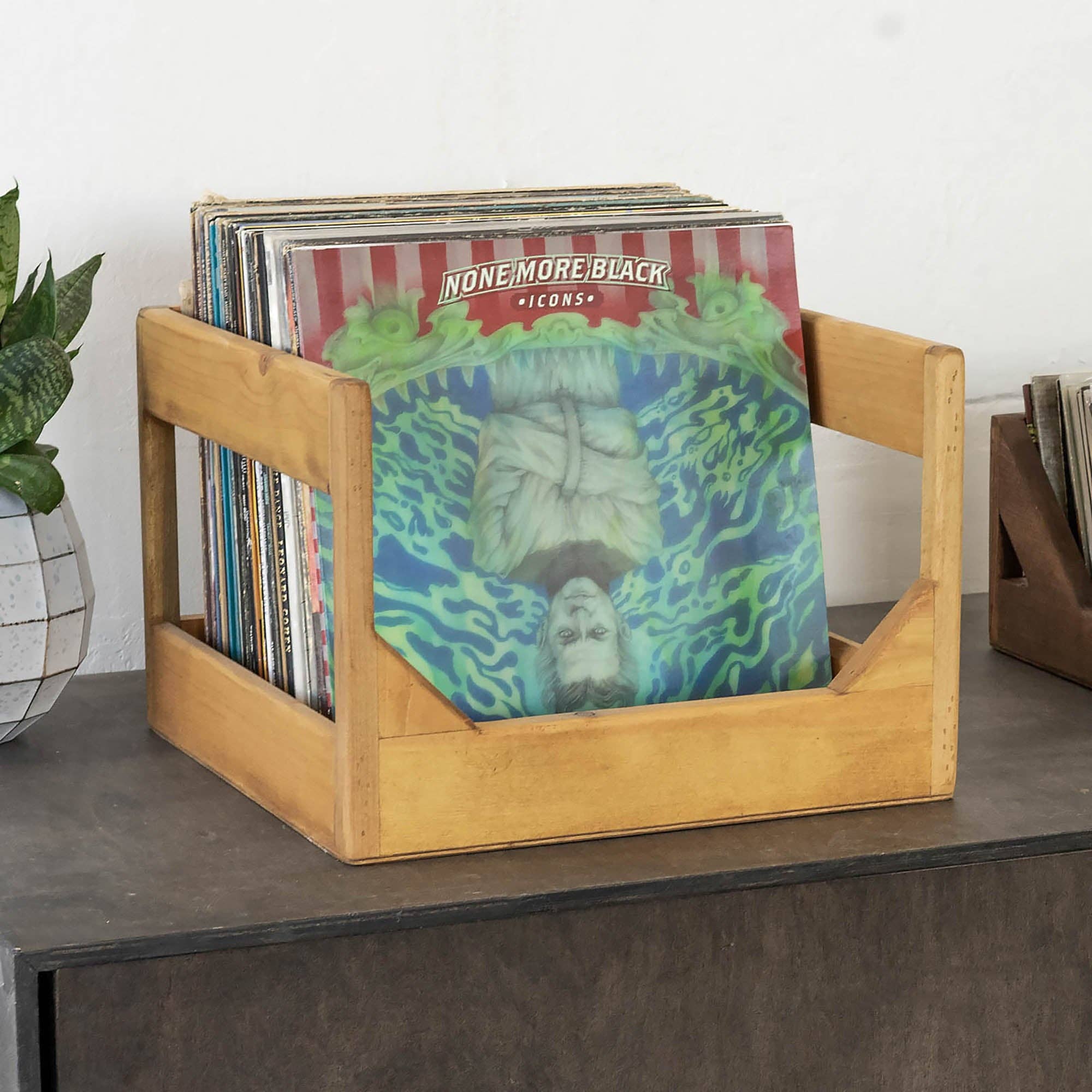 WickerWoodWorks - Vente Cubes de rangement - The Cube : caisse de rangement pour vinyles 12 pouces9