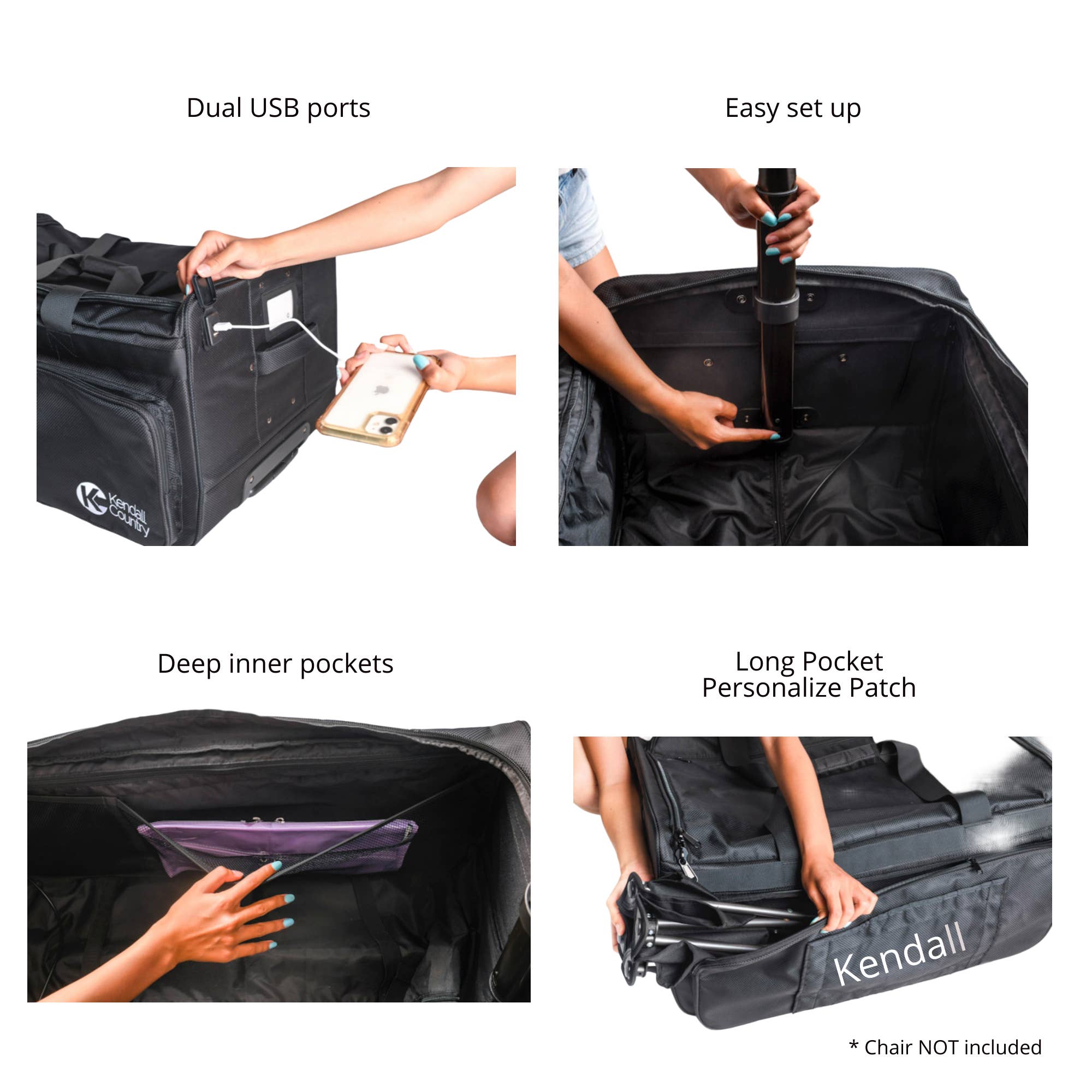 Kendall Country - Vendita all'ingrosso Costume di carnevale - Bambini - Borsa da ballo pieghevole per costumi con portabiti -28»8