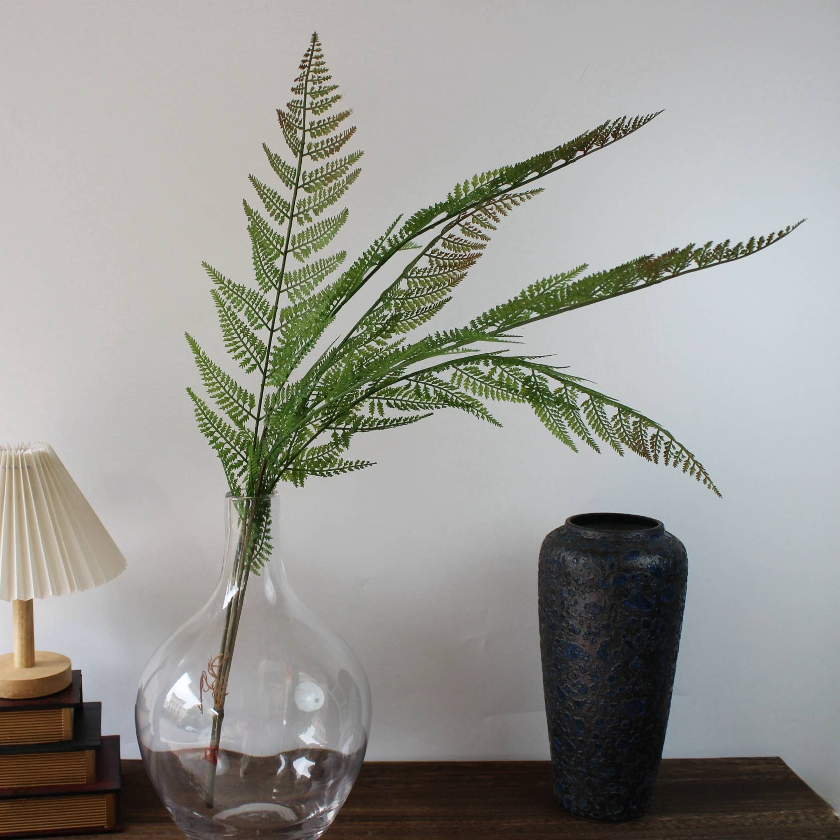 ACNITE(We cover U.S. import duties) - Wholesale Artificial plant - Artificial Fern leaves for vase filler large green branches1