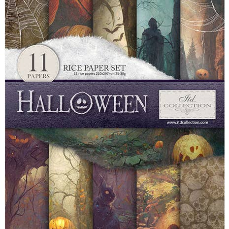 RP046 - Set créatif papier de riz - 11 feuilles format A4 (21x29,7 cm) pour la vente par ITD Collection