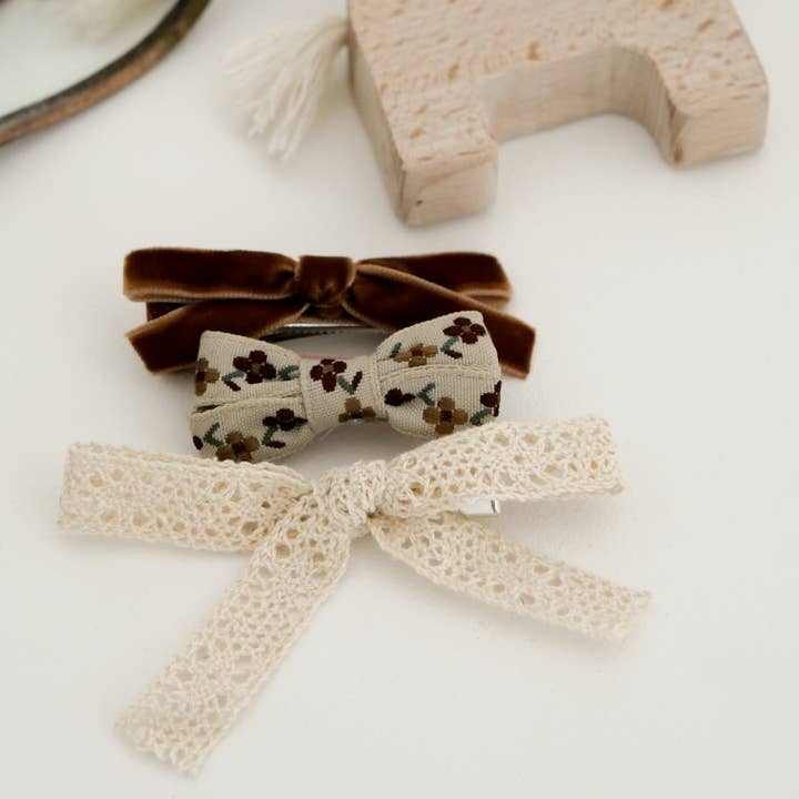 Gentil Coquelicot Paris - Wholesale Barrette - Kids - Caramel barrette set