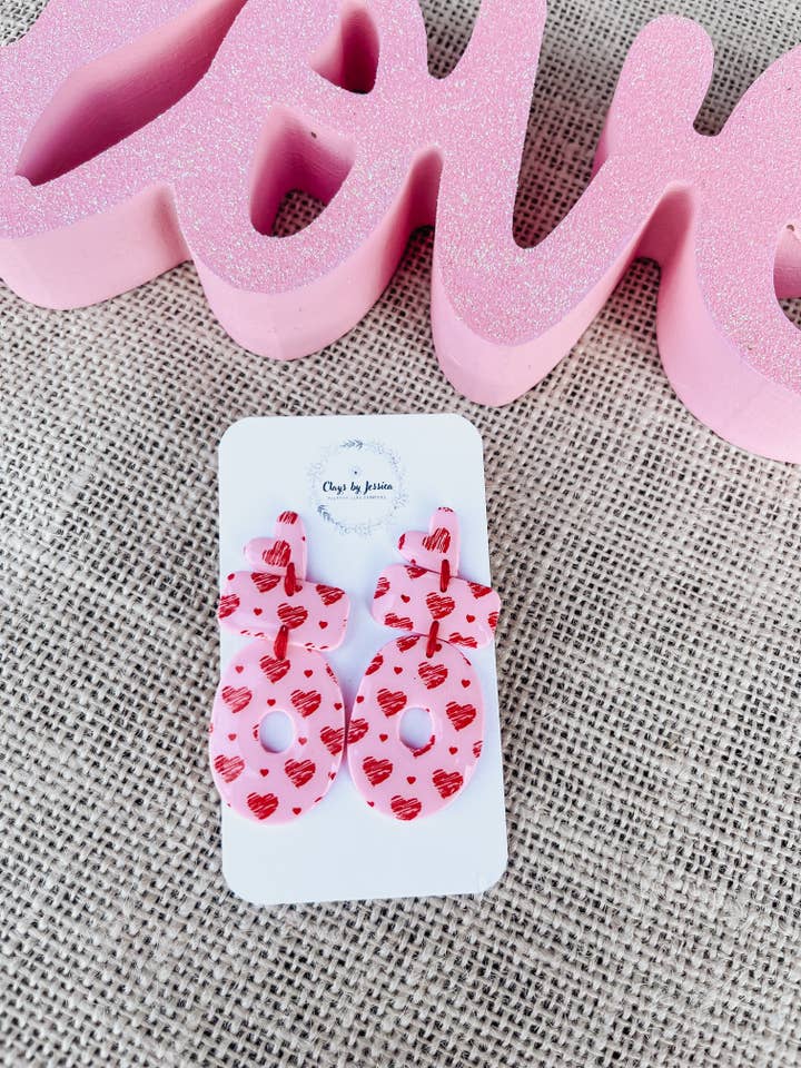 Pendentif en forme de cœur biologique pour la vente par Clays By Jessica