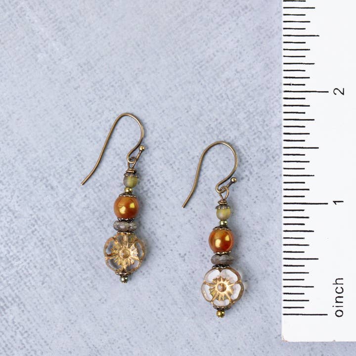 Anne Vaughan Designs Jewelry - Wholesale Dangle Earrings - Sacred Heart Czech Glass Simple Earrings1