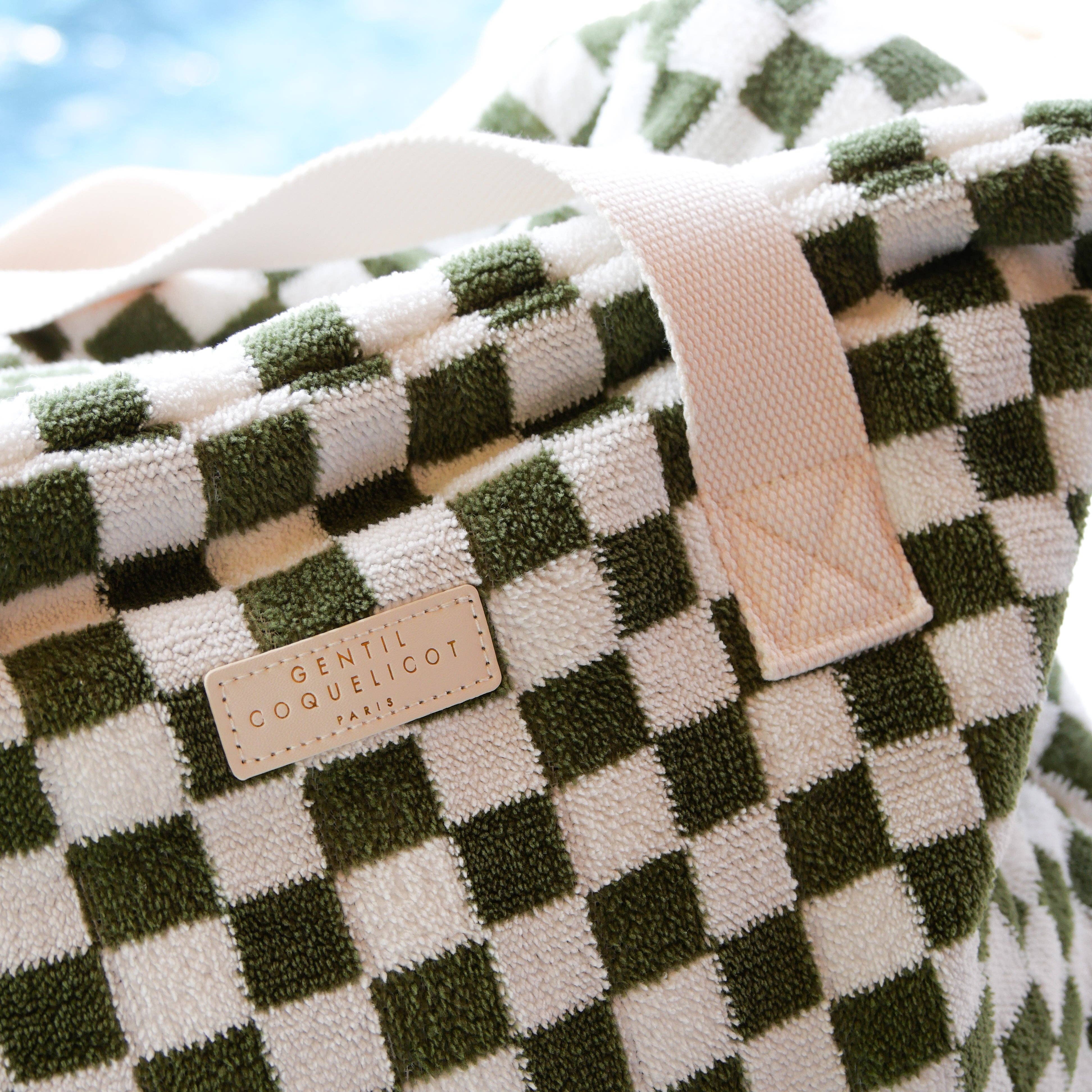 Gentil Coquelicot Paris - Wholesale Weekender Bag - Women's - Checkered sponge weekend bag (3 colors)8