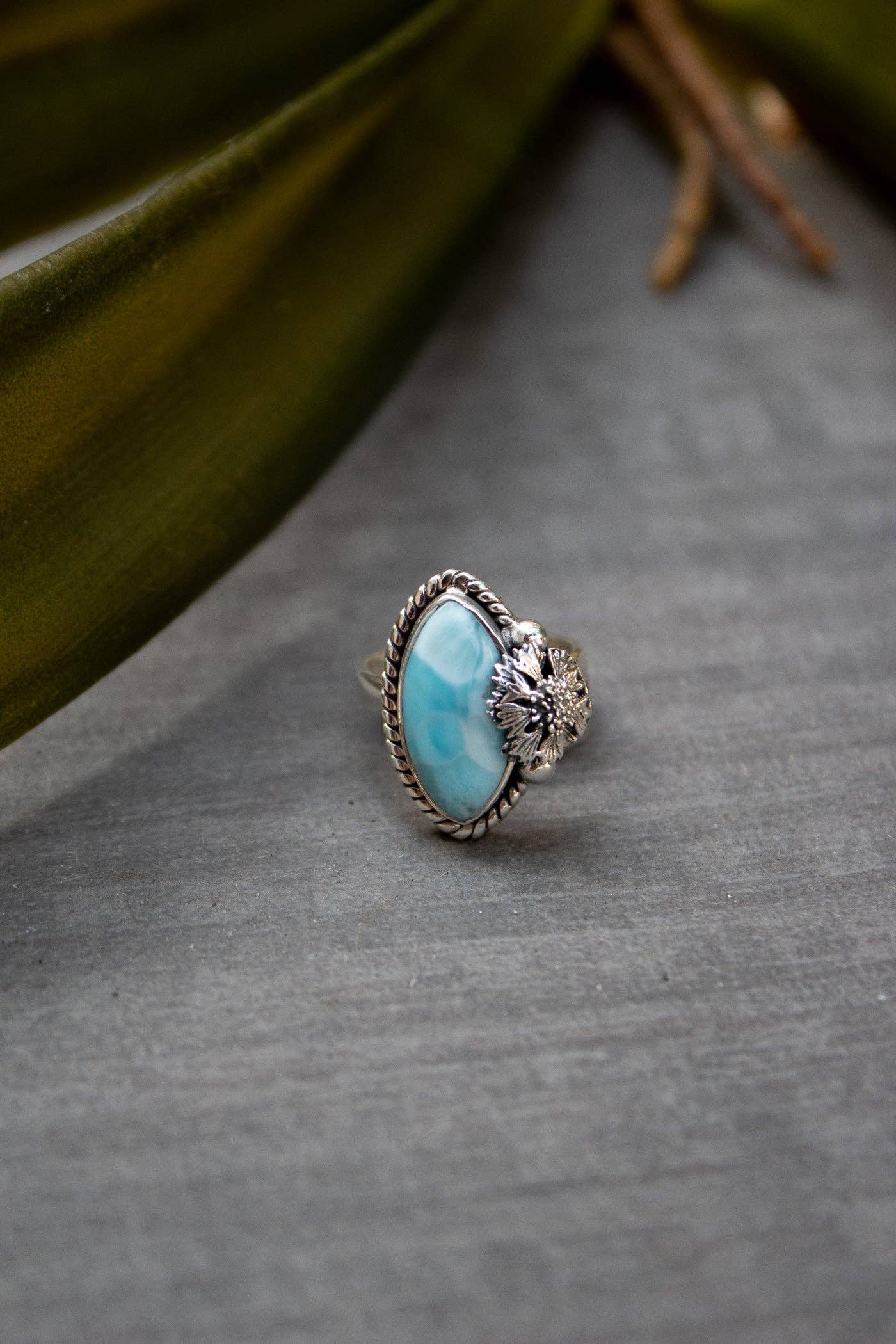 Ambra Jewels - Wholesale Cocktail/Statement Ring - Larimar Ring, AR-73925