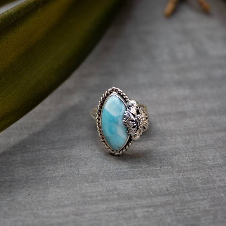 Ambra Jewels – Großhandel Cocktail-/Statement-Ring – Larimar-Ring, AR-73925