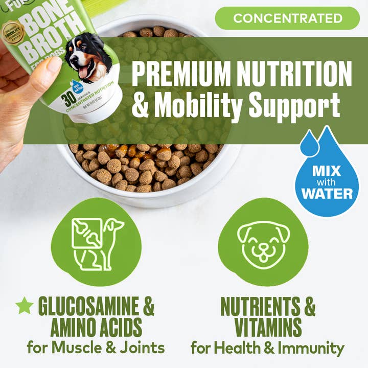 Furvor - Wholesale Pet Food - Dog - Bone Broth Topper - Mobility Support1