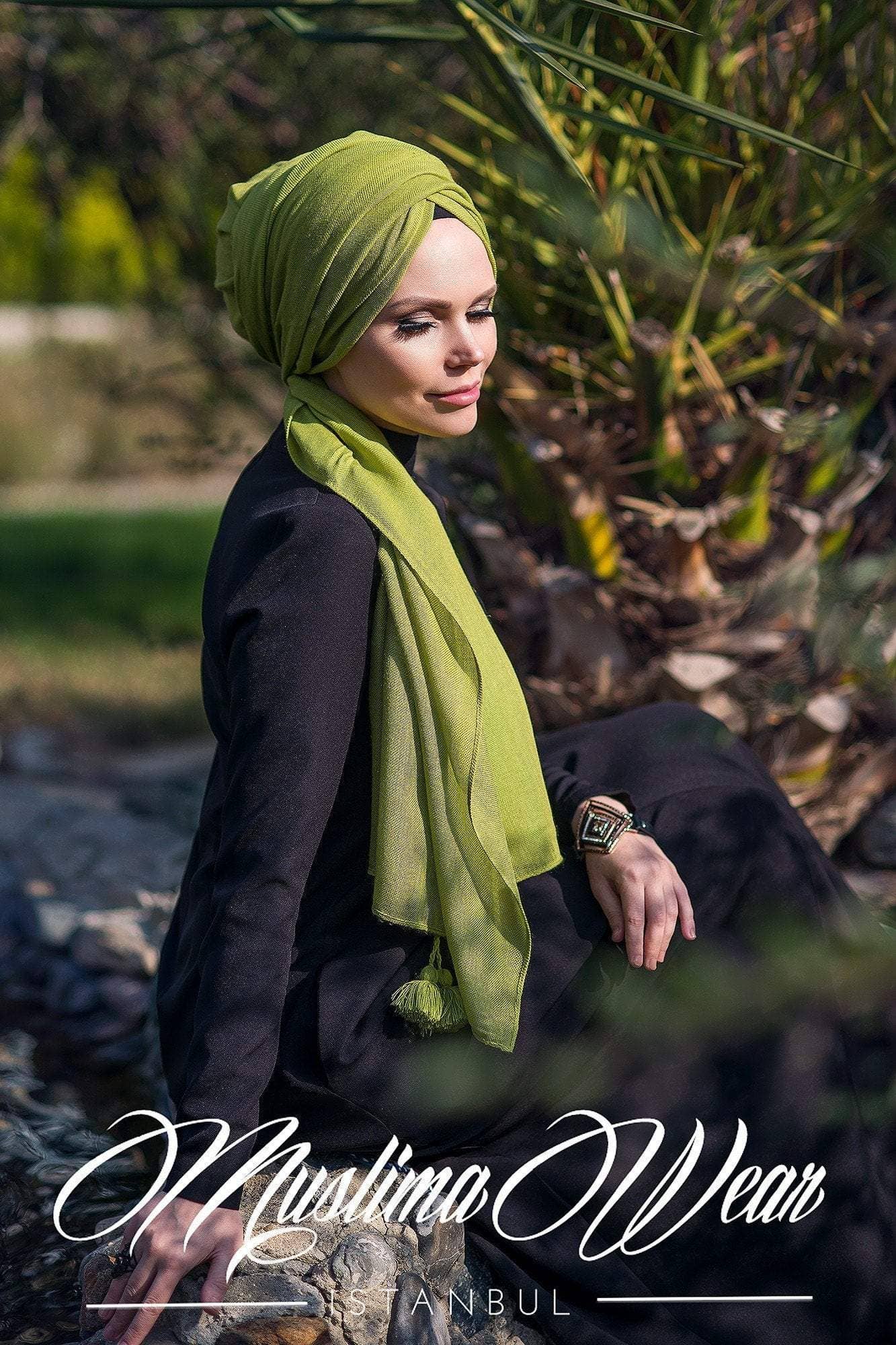 Vert citron Queen Hijab Lime en vente sur Faire1