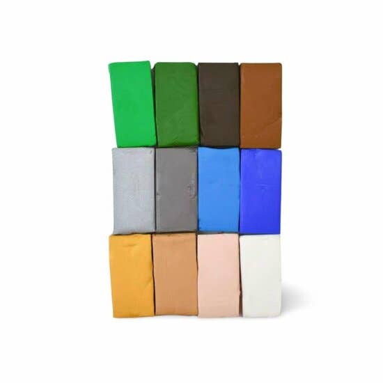 Zwajomi Clay - Venta al por mayor Kit de manualidades - Paquete múltiple de 12 piezas Sculpey III Naturals